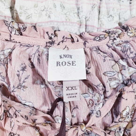 Knox Rose Flutter Sleeve Asymmetrical Midi Dress - Picture 4 of 6